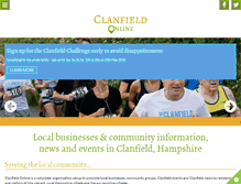 Tablet Screenshot of clanfieldonline.com